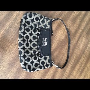 Large Black wristlet Coach
